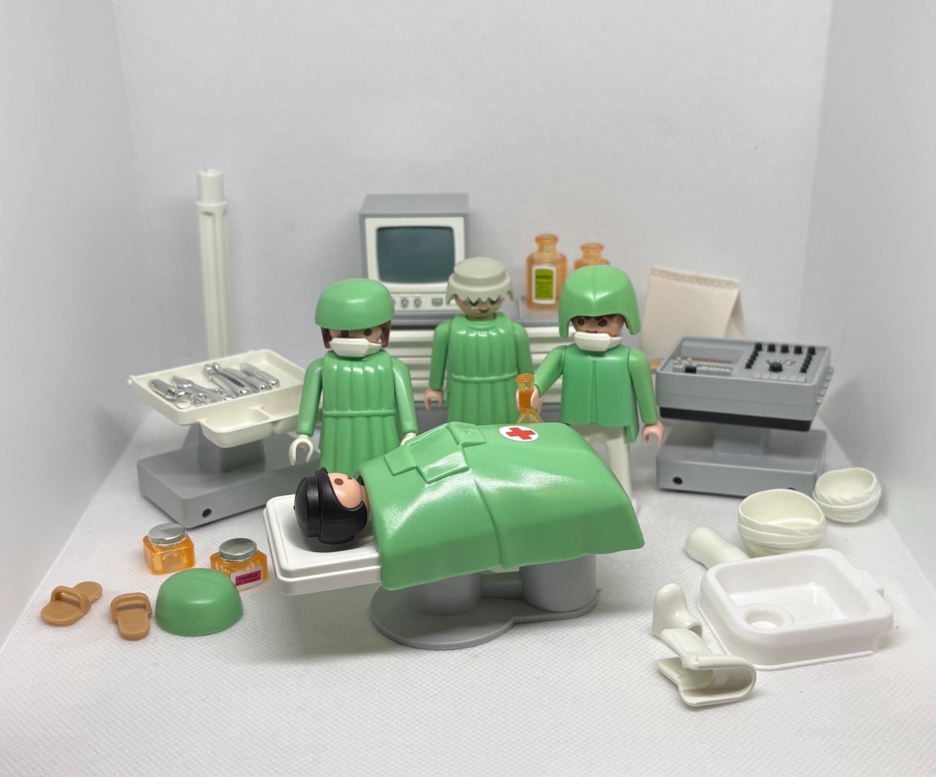Playmobil antiguo: quirófano de hospital, set de cirugía 3459