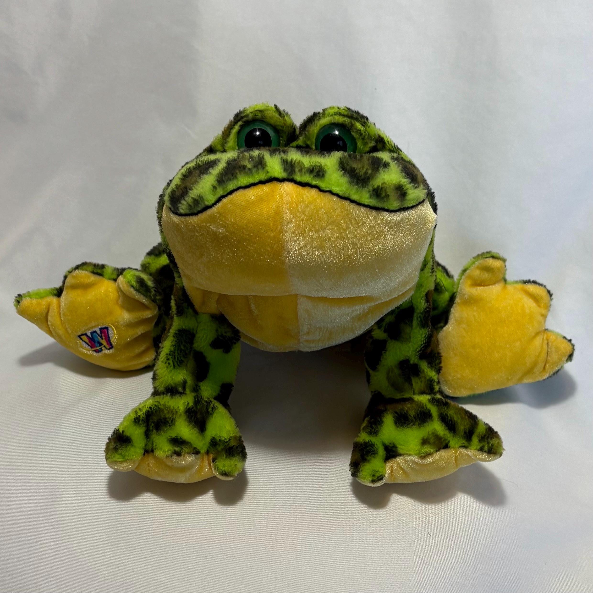 vintage カエルのぬいぐるみ ヴィンテージ Webkinz BullFrog ぬいぐるみ コードなし、HM114
