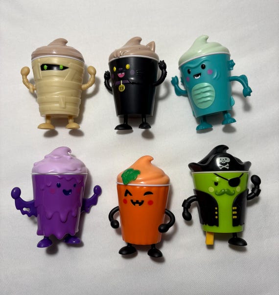 Wendy's Frosty Frights 2025 – Complete Set of 6 Core Characters