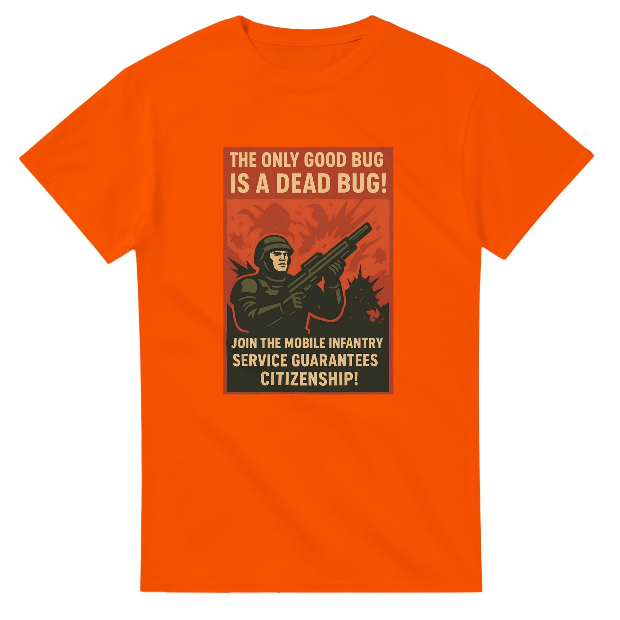 T-shirt Homme Starship Troopers Délavé - Manches Courtes, Motif Humoristique - AEFDHGSN
