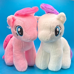 Unbranded My Little Pony Rarity & Pinkie Pie Stuffed Animal Plush Toys with Suction Cups