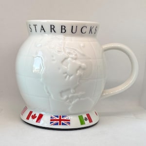Vintage 2002 Starbucks Globe Travel Mug: Barista Series, Coffee of the World