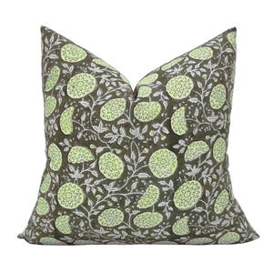 Cotton Hand block print Pillow Cover , Pillow cover, Toss Pillow, Accent Pillow, Outdoor Performance Throw Pillow. both side print