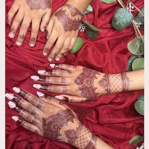 Henna Tattoo Stickers – Easy & Mess-Free Temporary Mehndi Designs