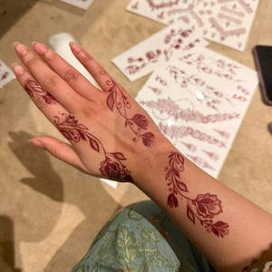 Henna Tattoo Stickers – Easy & Mess-Free Temporary Mehndi Designs