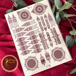 Henna Tattoo Stickers – Easy & Mess-Free Temporary Mehndi Designs