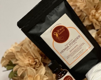 Combo Kit- BAQ Henna Powder and 100% Pure Essential Oil