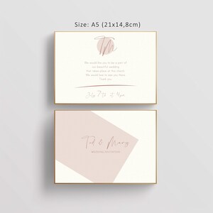 Hochzeitseinladung, Elegant, Druckdatei, png, Illustrator, Photoshop, Printable, Pink, Lila
