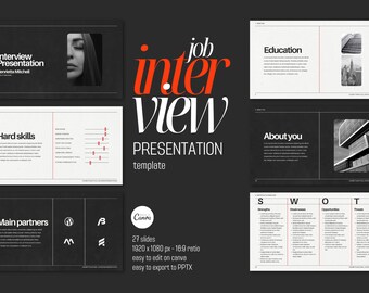 Job Interview Presentation Canva Template