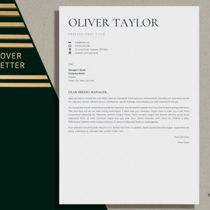 Google Docs Resume Template, Modern Sleek Cv Template Word, Professional Executive Resume Template, Simple Basic Resume, Minimalist Resume image 4