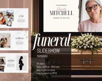 Funeral Slideshow Template - Delicate Memorial Slide Show