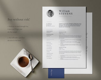 Teacher Resume Template, Modern Cv Template Word, Professional Executive Resume Template, Simple CEO Resume, Minimalist Resume, Cover Letter