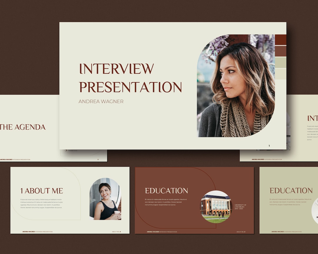 Job Interview Presentation Powerpoint Template Etsy Job Interview Presentation Powerpoint Template Etsy
