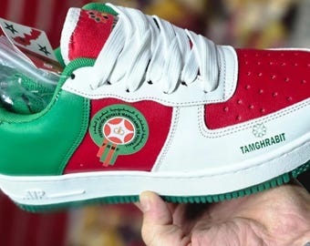 Moroccan Football Sneakers – Team Pride Streetwear Shoes | Soccer Fan Style | Unique Cultural Design