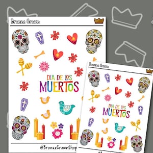 Tag der Toten (Dia de Muertos) - Sticker Bogen - 2 Größen erhältlich | Stickerbogen |