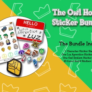 The Owl House Sticker Bundle - TV Series -  Set of 10 Die Cut Stickers | Planner Sticker | Journal |