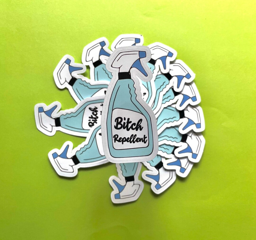 Bitch Repellent Die Cut Easy Peel Laptop Decal Vinyl Sticker - Etsy