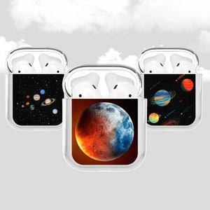 Cartoon Lucky Letter Space Planet Earphone Case For Apple Airpods
