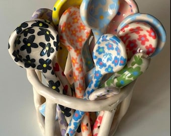 Handmade ceramic spoons