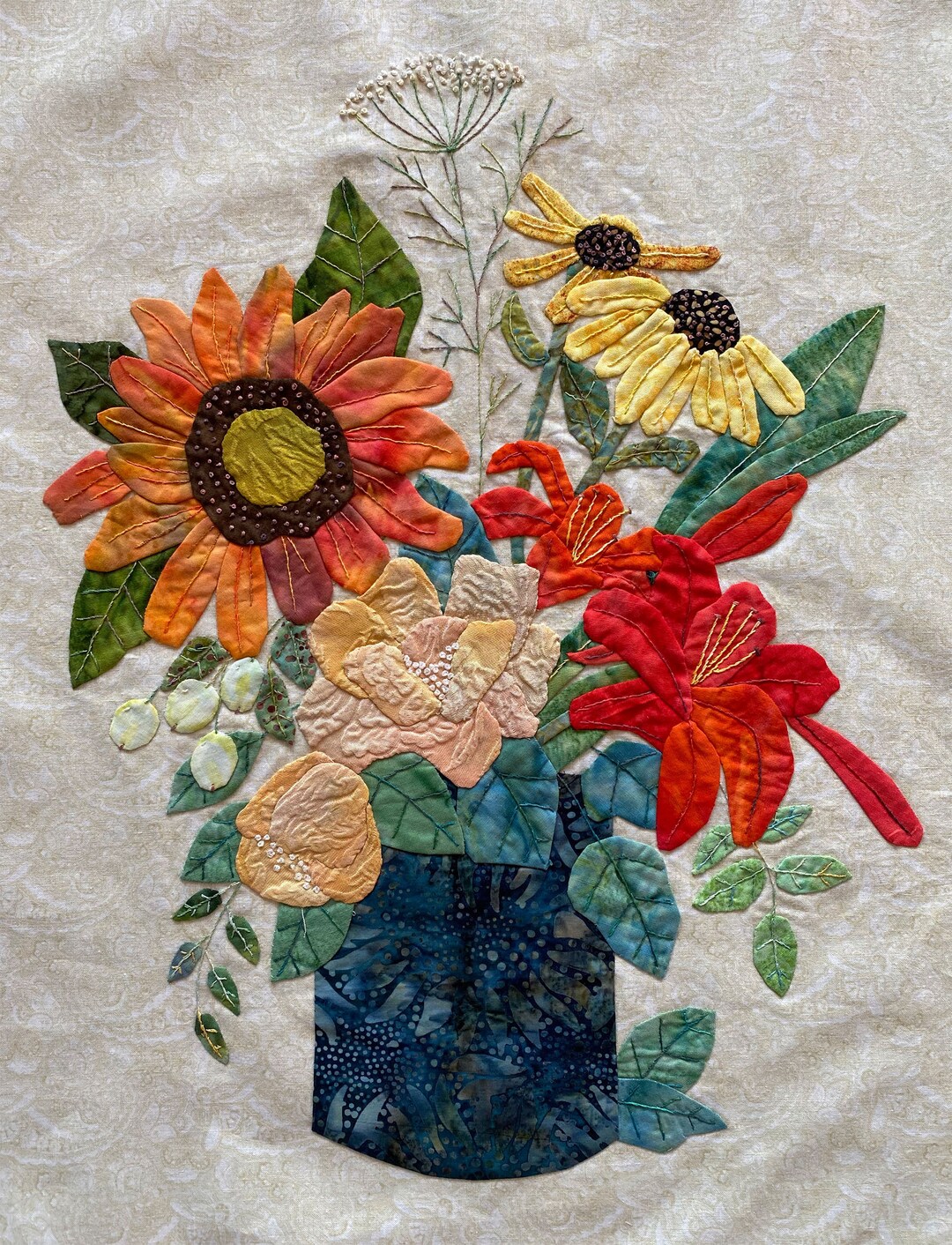 Kitchen Bouquet PDF Appliqué Pattern Etsy