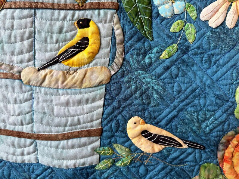 Bucket of Summer Flowers PDF Appliqué Pattern - Etsy