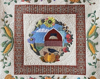 Harvest Time PDF Appliqué Full Quilt Pattern