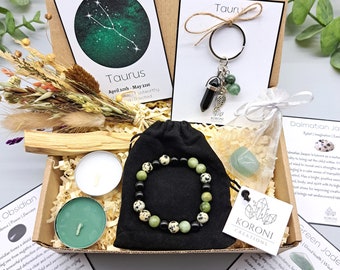 Taurus Crystals Set, Taurus Zodiac Crystal Box, Crystals for Taurus ...