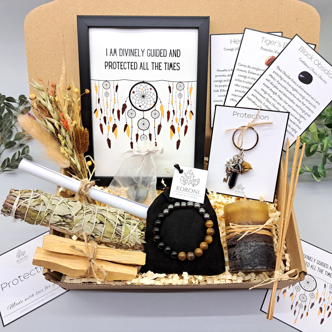 Protection Crystal Set PROTECTION Gift Box, Protection Crystal Set, Protection Crystal ...