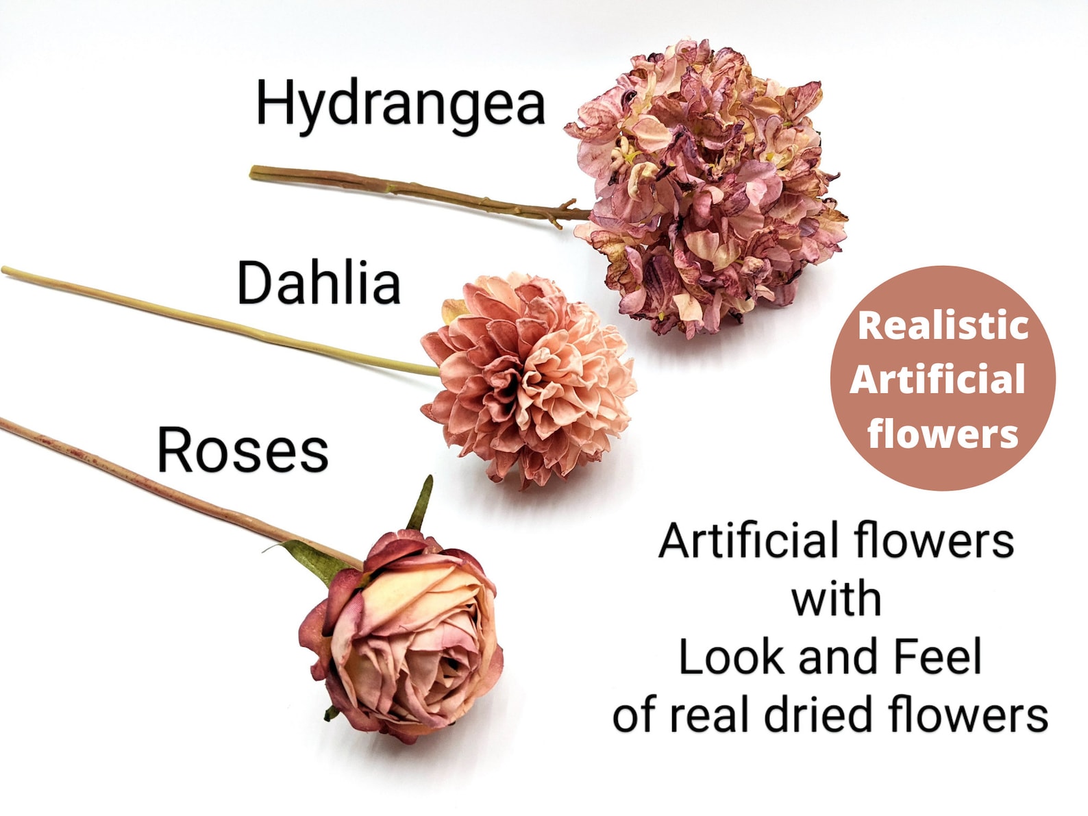 Dried Flowers in Pink Pink Flowers for Vase Pink Flowers Etsy