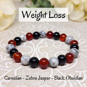 Weight Loss Crystal Bracelet, Weight Loss Support, Slimming Crystal Jewelry, Weight Management Crystals, Women Gift Healing Energy Jewelry