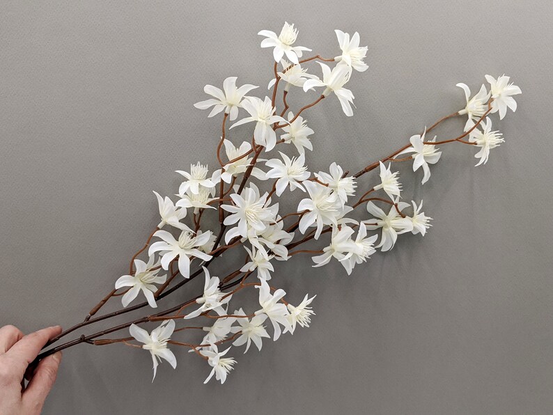Artificial Jasmine Flowers Artificial Flowers on Stem Faux Etsy