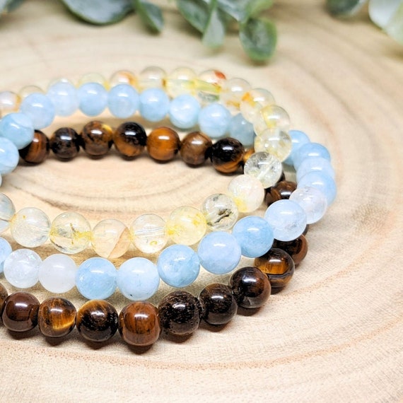 GEMINI Zodiac Bracelets, Crystals for Gemini, Birthstone Jewelry