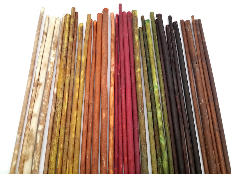 15pcs Wood Sticks for Vases Long Wood Sticks Long Sticks Etsy
