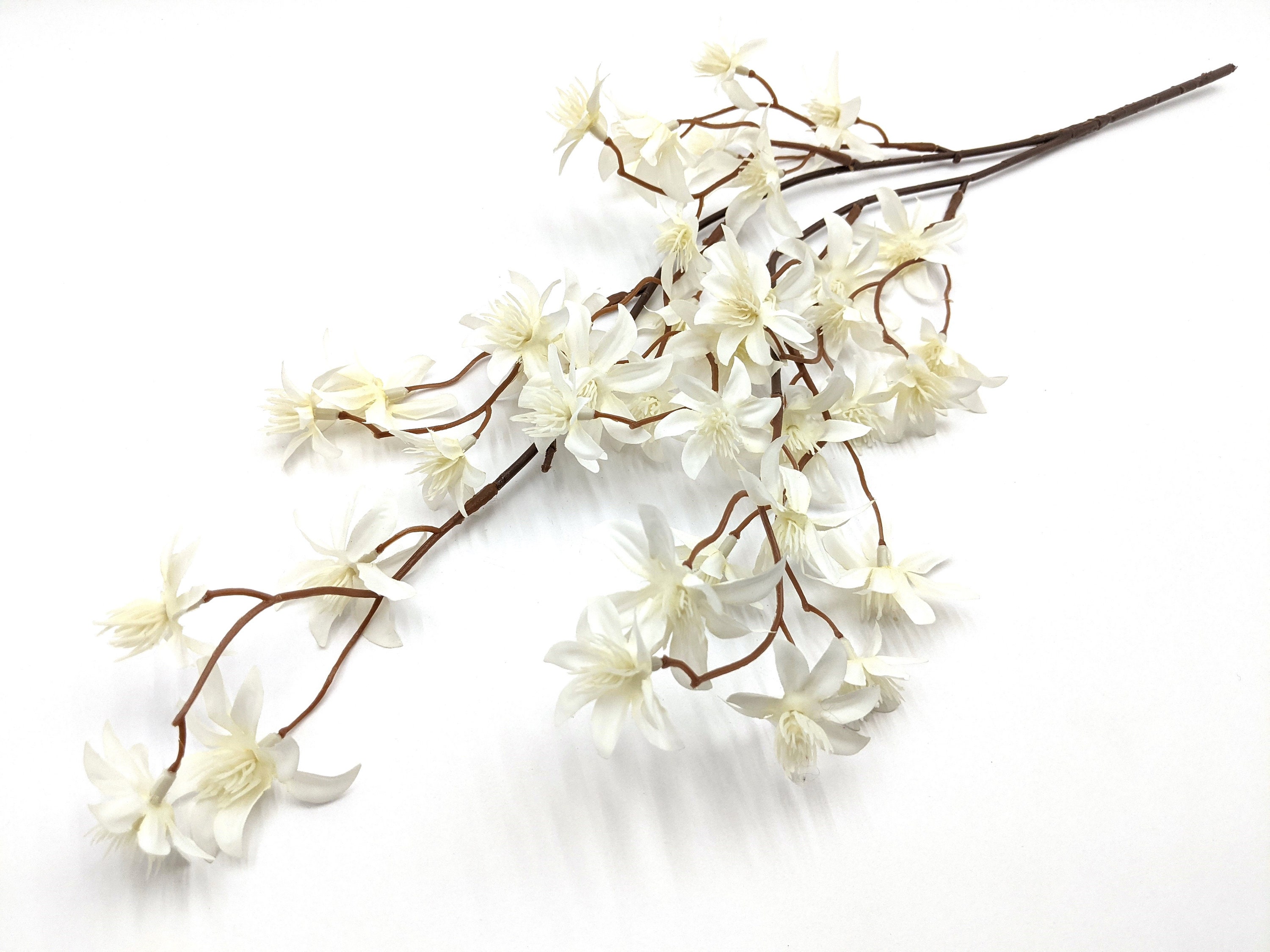 Artificial Jasmine Flowers Artificial Flowers on Stem Faux Etsy