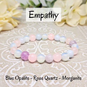 Empath Protection Bracelet, Crystal Beaded Jewelry for Women, Bracelet for Protection and Empath Support, Emotional Healing Stone Bracelet