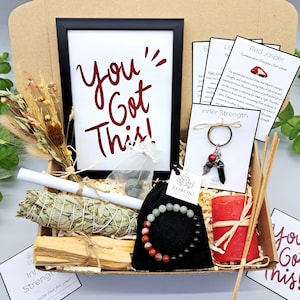 INNER STRENGTH Geschenkbox, Sie haben diese Geschenkbox, Kristallarmband für Stärke, Vertrauen Kristallarmband, Labradorit Kristallarmband