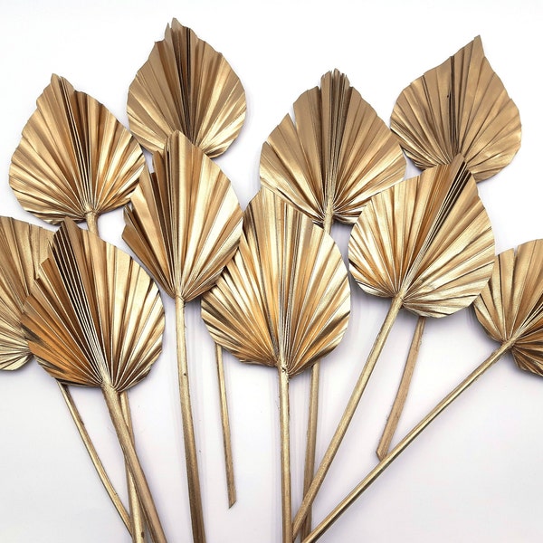 1/5/10 Gold Palm Spear Leaves, Gold Palm Leaves, Palm Spear Dried, Gold Dried Leaves, Dried Palm Leaves, Natural Palm Leaves, Golden Decor
