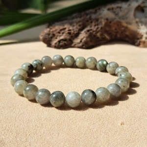 Labradorite Crystal Bracelet, Labradorite Bracelet for Women, Labradorite Bracelet Dainty, Stretch Crystal Bracelet, Beaded Bracelet for Men