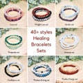Healing Crystal Bracelet Sets Beaded Gemstone Bracelets for Women Healing Jewelry Set Spiritual Bead Bracelet Energy Crystals Yoga Gift product logo