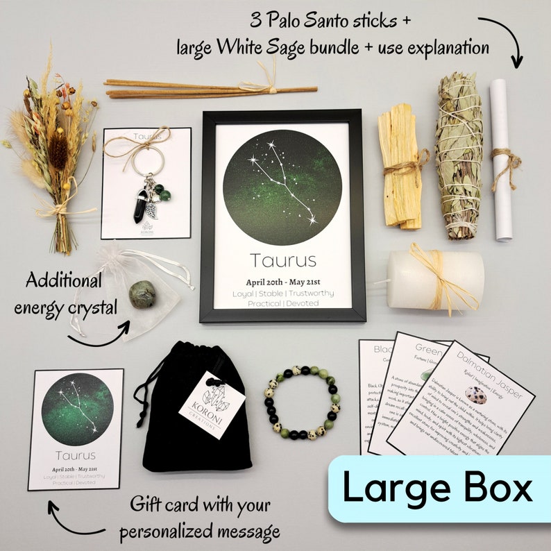 TAURUS Gift Box, Taurus Birthday Gift, Taurus Gift Set for Women ...