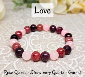 Bracelet Couple Perles Naturelles Rose Rouge - Cordon Réglable - Cœur Romantique - Bijou Amour Amitié