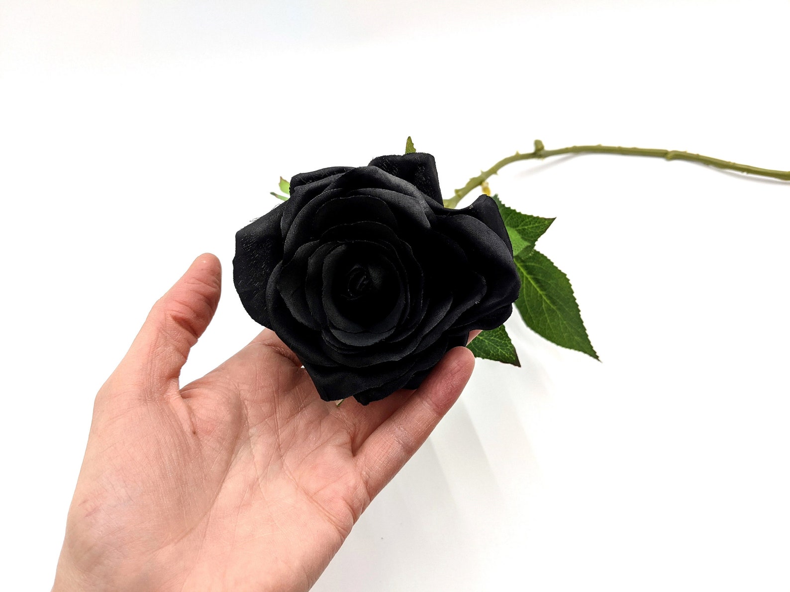 Artificial Black Rose Artificial Black Flower Black Rose Etsy