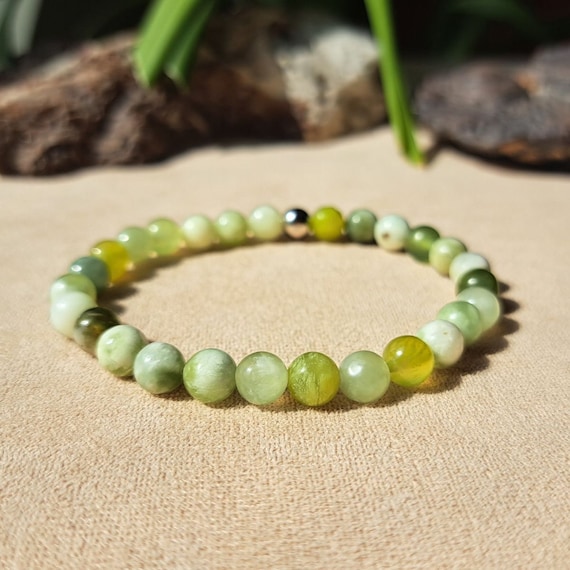 6MM Dainty Green Jade Crystal Bracelet for Heath and Fortune Green Jade Jewelry Gift for Women and Men Abundance Crystals Healing Energy Etsy Canada