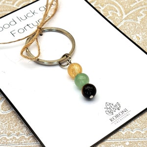 Crystal Keyring for GOOD LUCK, Good Luck Gift, Fortune Keychain ...