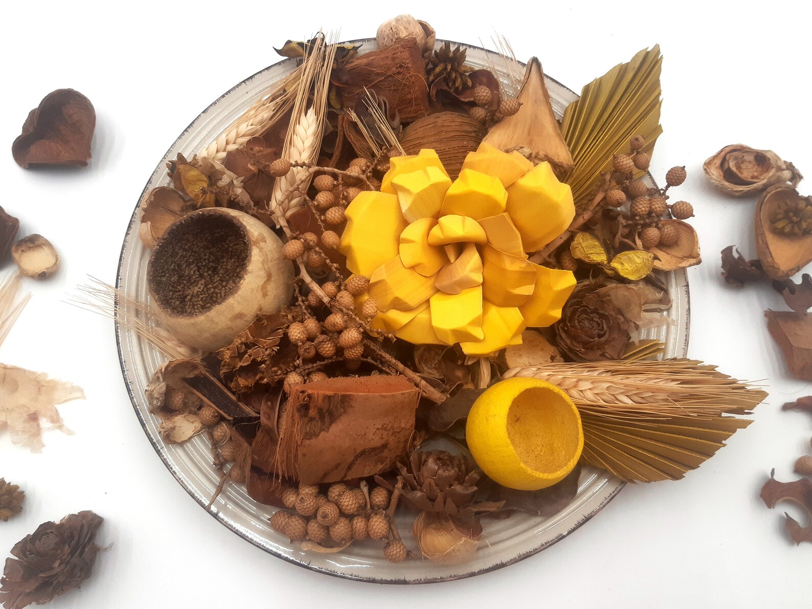 Natural Dried Potpourri Natural Home Decor Potpourri Jar Etsy
