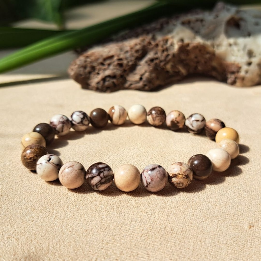 Jasper Bracelet for Women and Men, Crystal Bracelet for Grounding