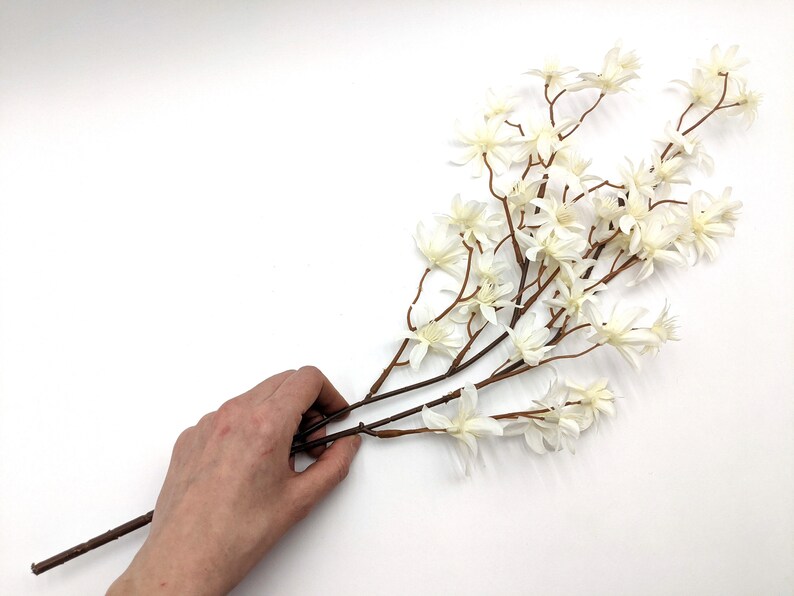 Artificial Jasmine Flowers Artificial Flowers on Stem Faux Etsy