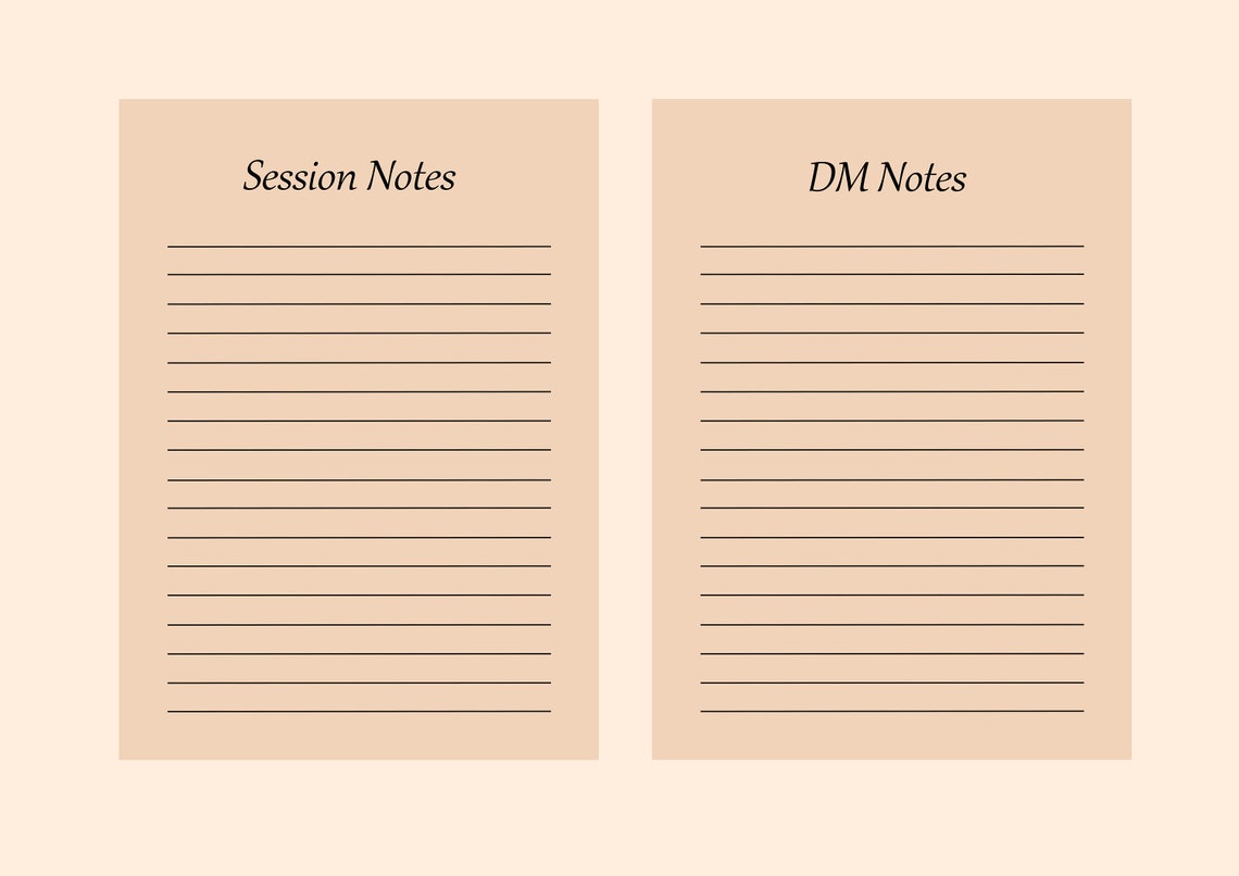 Dm Notes Template Dm Notes Template