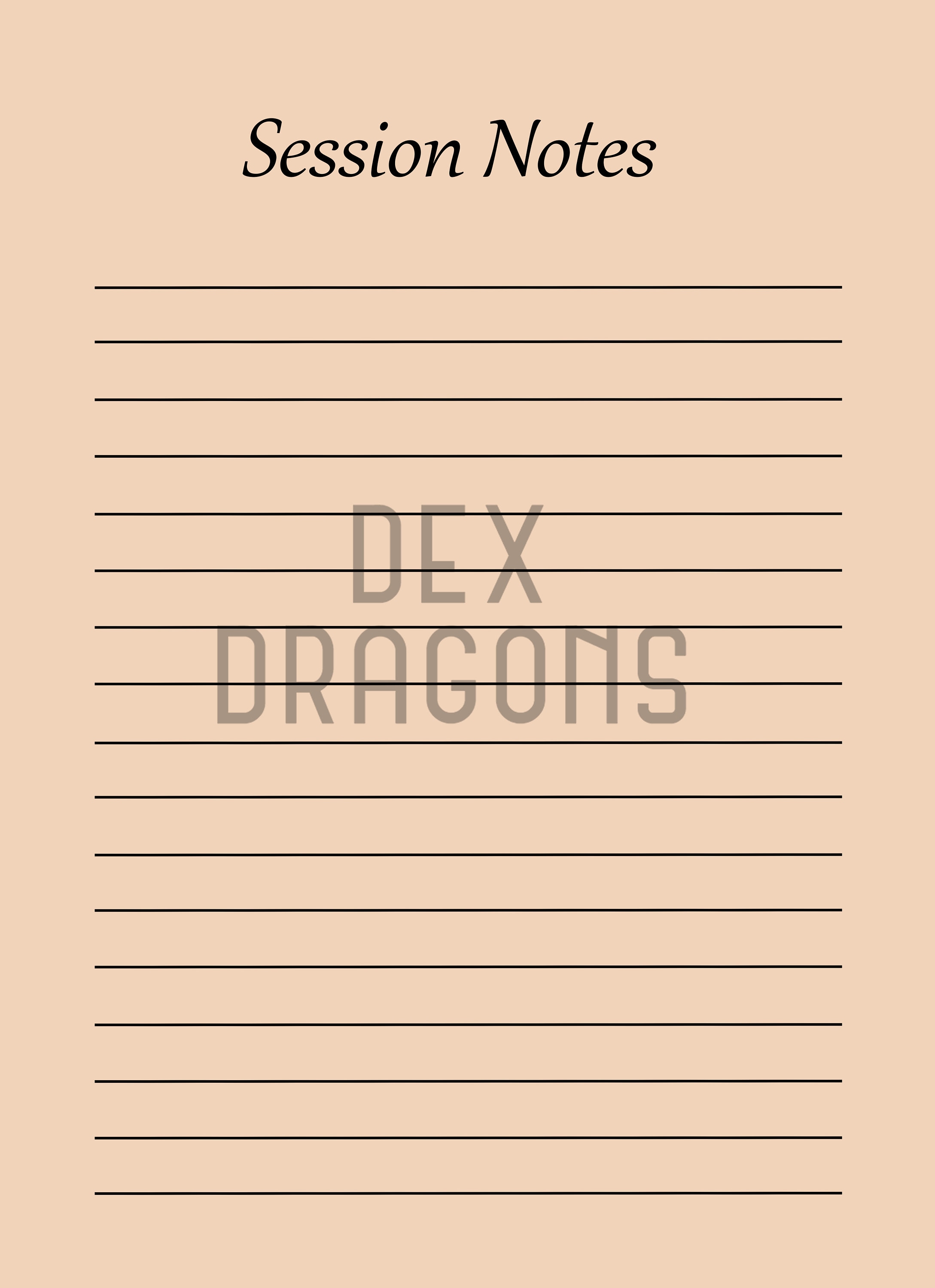 Dnd Notes Template Dnd Notes Template