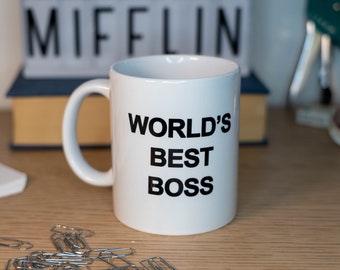 THE OFFICE "Le meilleur patron du monde" Mug Dunder Mifflin MUG